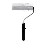 Rouleau de gaufrage de peinture domestique - Outil de construction - Rouleau de brique pour peinture murale - Kit de rouleau de fleurs - Plateau de revêtement en mousse - Poignée d'extension