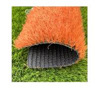 Rouleau De Gazon Synthétique Épais Orange Pour Aires De Jeux Tapis De Gazon Artificiel Pour La Décoration De Pelouses, D'aménagements Paysagers, De Jardins, De Terrains(39x157IN)