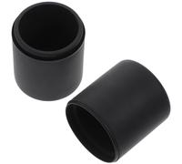 Rouleau de Glace Facial Portable en Silicone Noir pour Visage et Sous-œil