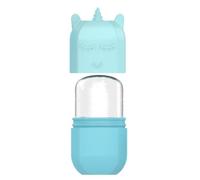 Rouleau de Glace Visage en Silicone Bleu, Massage Facial Féminin | Moule Compact de Licorne, Aide au Soin du Visage, Usage Beauté, Présent Pratique