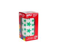 Rouleau de gommettes étoiles - Vert - 2360 pcs