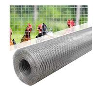 Rouleau de grillage de soudure flexible galvanisé - Tissu de quincaillerie pour clôture de poulet, poulailler, maison de jardin et projets d'amélioration de la maison