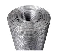 Rouleau de grillage en acier inoxydable 304 de 50,8 cm x 200 m - Maille de sécurité galvanisée pour balustrades, rampes, barrières de volaille, trou de 6 mm - Solution de clôture extérieure