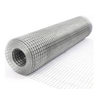 Rouleau de grillage en acier inoxydable 304 - Ouvertures carrées de 5,1 x 5,1 cm, filet de jardin et de volaille robuste, clôture en grillage de poulet, tissu durable de 1 x 8 m