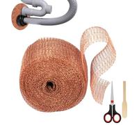 Rouleau de grillage en cuivre, clôture anti-limaces, bande de cuivre contre les escargots, souris, moustiques, avec double couche, pour trous de construction, pour de protection de jardin