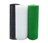 Rouleau de grillage en plastique de 1,2 cm pour jardin et volaille, 1 x 10 m, blanc pour protection de l'herbe et balcon, utilisation florale