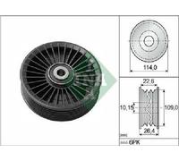 Rouleau De Guidage INA Pour Courroie Crantée 532 0108 10 Pour Infiniti