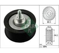 Rouleau De Guidage INA Pour Courroie Crantée 532 0477 10 Pour Citroën