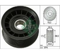 Rouleau De Guidage INA Pour Courroie Crantée 532 0649 10 Pour Ford Volvo