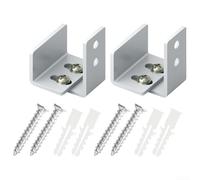 Rouleau de guidage mural réglable en acier inoxydable pour porte de grange avec butée fendue pour maintenir l'alignement de la porte et fournir un soutien