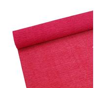 Rouleau de guirlande en papier crêpe de qualité supérieure de 70g pour la fabrication de fleurs, blanc, vert, rose, 25 cm de large, 2,5 m de long(rouge foncé)