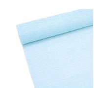 Rouleau de guirlande en papier crêpe de qualité supérieure de 70g pour la fabrication de fleurs, blanc, vert, rose, 25 cm de large, 2,5 m de long(bleu clair)