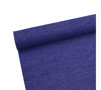 Rouleau de guirlande en papier crêpe de qualité supérieure de 70g pour la fabrication de fleurs, blanc, vert, rose, 25 cm de large, 2,5 m de long(bleu foncé)