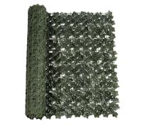 Rouleau De Haie De Lierre Artificiel - Revêtement De Vigne Textile Émeraude, Superposition De Clôture Panoramique, Écran À Feuilles Filtrant La Lumière Du Soleil, Accent De Verdure Vertical Intérieur