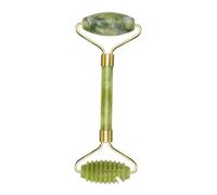 Rouleau de Jade pour le Visage,Outil Facial en jade Massage du Visage Guasha Rouleaux d'outil Facial Jade Roller pour Traitement Poches Yeux Resserrement Peau vert Naturel Minceur Masseur Femme Dadeau