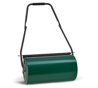 Rouleau de Jardin pour Gazon Juskys Fritz avec Protection Anti-salissures - Rouleau à Main pouvant être rempli d'eau / de Sable - 48 L / 60 kg - 60 cm - Rouleau pour Gazon et Champs