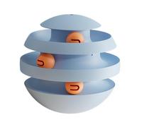 Rouleau de jouet pour chat - Jouet pour chat avec balle | Jouet de piste pour chat avec boules rotatives | Tourne-disque tour à billes pour chat | Puzzle pour chat