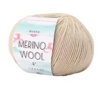 Rouleau de laine peignée douce pour débutants, crochet, écharpe, projet de tricot - 130 m x 50 g