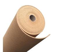Rouleau de liège haute densité de 8 mm d'épaisseur pour mur, tiroir, isolation phonique, fournitures de bricolage pour bureau, maison, école, marron (0,8 m x 4 m)