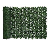 Rouleau de lierre artificiel - Treillis de clôture de jardin, feuillage de feuilles de buis synthétique pour décoration extérieure, couverture de bricolage, parfait pour la protection du paysage
