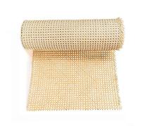 Rouleau de maille en rotin pour réparation de chaises, bricolage et restauration de meubles, panneau décoratif en fibre synthétique naturelle, 35 à 60 cm de large, plusieurs options de longueur, beige