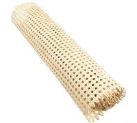 Rouleau de maille en rotin pour vannerie de chaises et meubles, projets de bricolage - Texture naturelle élastique respirante - Trou de 7 à 8 mm - Options multi-largeurs 35 cm ((D)
