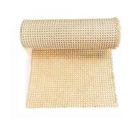 Rouleau de maille en rotin synthétique PE pour revêtement de chaise et restauration de meubles, 35-60 cm de large × 100-200 cm de long, respirant, élastique, aspect bois (K)