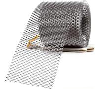 Rouleau De Maille Protection Gouttière Facile À Installer Avec Crochets | Filet de filtre à feuilles en plastique for gouttières de toit(12.7cmx12m)