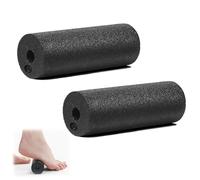 Rouleau de Massage, 2 Pièce Foam Roller Rouleau de Massage Musculaire Rouleaux de Fascia Pour Les Pieds 15 cm Pour Auto Massage Noir Pour Yoga Dos Colonne VertéBrale