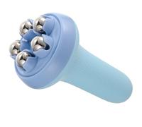 Rouleau de Massage à Cinq Billes pour Jambes et Muscles | Portable Bleu, Usage Maison ou Bureau, ABS et Acier, pour Dos et Bras, Détente Ciblée