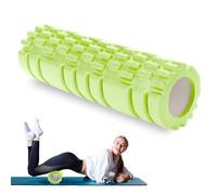 Rouleau de Massage Adulte Unisexe Rouleau Massage en Mousse à Quadrillage Foam Roller pour Soulager les Tensions Musculaires la Pression dans le Dos Rouleau de Massage Musculaire 30×8cm (Vert)