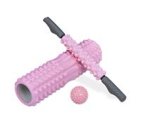 Rouleau de massage balle hérisson 3 pièces rose rouleaux de massage léger