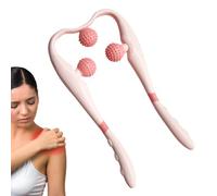 Rouleau de massage cervical, rouleau de massage cervical, relaxant cervical portable avec 3 balles, outil de massage électrique portable, idéal pour un usage domestique, la relaxation et