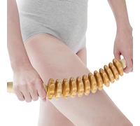 Rouleau de Massage Corporel en Bois, Appareil de Massage Roller Manuel,Rouleau Masseur Courbé Pour Tout Le Corps Favorise La Circulation,Soulagement des douleurs musculaires et détent