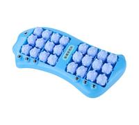 Rouleau de massage des pieds - 14,37x6.89x1,77 pouces outil de masseur musculaire double avec 24 roues de perles magnétiques pour la relaxation, le soulagement de l'arc et du talon, masseur en forme d