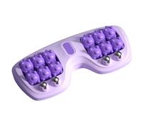 Rouleau de massage des pieds - Double manuel en bois - Outil de soulagement du stress de relaxation - Équipement ergonomique pour l'outil de soulagement - Thérapie portable pour fasciite plantaire