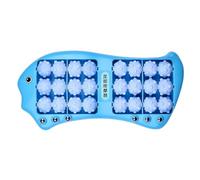 Rouleau de massage des pieds - Double rouleu pour soulager les muscles avec des comptes magnétiques | Rouleaau de masage multiréré | Outil de massag 24 roues avec un poisson pour détendre les muscle