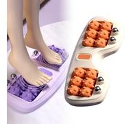 Rouleau de massage des pieds, en plastique, portable, pour réduire le stress, pour la maison et le bureau, orange