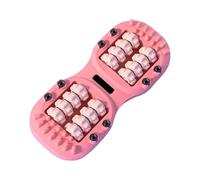 Rouleau de massage des pieds - Masseur musculaire corporel, rouleau portable à double point de déclenchement, outil de soulagement pour mollet, jambes, muscles du dos, hommes, femmes, personnes âgées