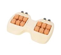 Rouleau de massage des pieds - Outil de massage ergonomique double avec perles magnétiques - Pour soins de la voûte plantaire, relaxation, voyage, travail, quotidien