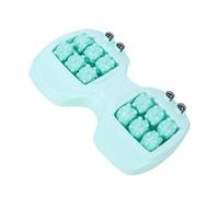 Rouleau de massage des pieds - Outil de massage portable double rouleau de talon avec perles magnétiques, pour soins de la voûte plantaire, relaxation, voyage, travail, quotidien