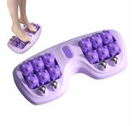 Rouleau De Massage Double Portable Pour Les Pieds,Masseur D'Acupression 3 En 1,Rouleau D'Acupression Avec Perle MagnéTique,Soulagement Du Stress Et AméLioration De La Circulation (Violet)