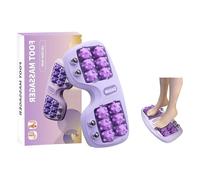 Rouleau De Massage Double Portable Pour Les Pieds,Outil de Réflexologie Pour la Fasciite Plantaire Thérapie d'acupression des Pieds Pour Soulager la Douleur Pour Coureurs et Séniors et Hommes Femmes