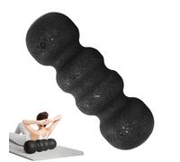Rouleau de massage du dos, rouleau d'exercice en mousse - Trigger Point Deep Tissue Roller Stick, colonne de yoga ondulée avec une dureté élevée pour le contrôle de l'inconfort d'une colonne