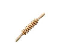 Rouleau de Massage en Bois pour Abdominaux ¿¿ 9 Roues Fitness Roller Stick Muscle Relax Corps Masseur D'Acupuncture Anti-Cellulite