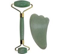 Rouleau de massage en pierre de jade et Gua Sha - Vert - Vivezen Vert G