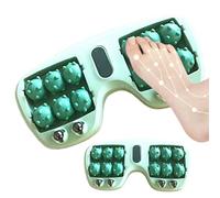Rouleau de massage magnétique des pieds pour fasciite plantaire, masseur à rouleaux d'acupression à 4 rangées, outil de réflexologie portable pour soulager la douleur et la circulation, vert