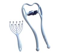 Rouleau de massage manuel du cou | avec outil de massage de la tête | Masseur des épaules et du dos, pour coudes, corps, jambes, maison, voyage, voiture, lieu de travail, hommes, femmes, parents