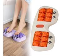 Rouleau de massage portable double pied, trois techniques de massage pour soulager la douleur de la fasciite plantaire, muscles tendus et pieds endoloris, outil de réflexologie portable, rouleau de