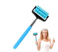 Rouleau de massage pour le dos réglable - Rouleau de massage télescopique pour soulager les muscles du dos - Rouleau à gratter réglable pour les tensions, les douleurs et la récupération